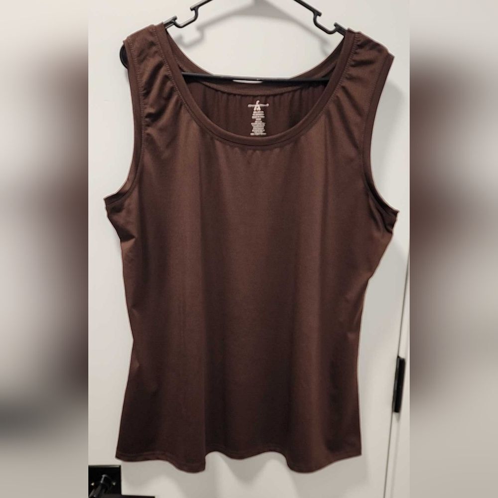 Ashley Stewart Chocolate Brown Tank Top